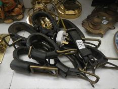 A quantity of horse leathers