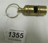 A bronze whistle