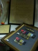 A set of medals awarded to Flt LT. J C Hemsley inc OBE with citation