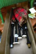 A boxed set of bagpipes