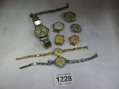 A mixed lot of watches, (some a/f)