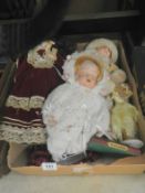 A quantity of porcelain dolls