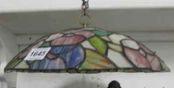 A Tiffany style ceiling light shade