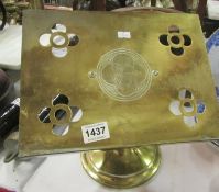 A brass lectern