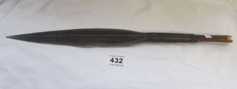 A 19th century spear head