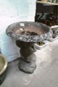 A bird bath