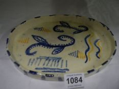 An early oval pottery tray