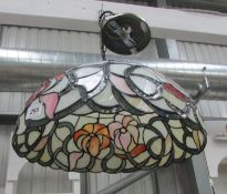 A Tiffany style ceiling light