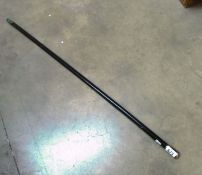 A silver topped walking cane, a/f