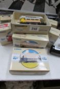 7 boxed Corgi trams