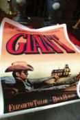 A 1982 James Dean 'Giant' movie poster