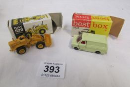 A Boxed N2G 112 Cat 920 and a Best Box 2522 Ford Transit