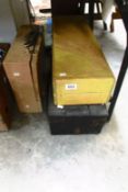 3 wooden tool boxes