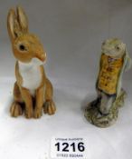 A Royal Worcester Watership Down Royal Premier figure and a Beswick Beatrix Potter figure of Sir