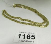 A 9ct gold neck chain, 32 gms