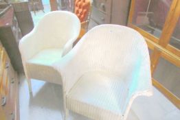 A pair of loom style chairs