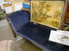 An Edwardian chaise longue