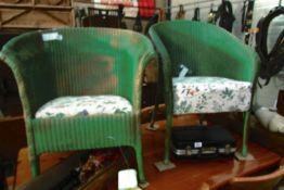 A pair of loom style chairs