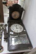 2 wall clocks and a mantel clock for spares or repair