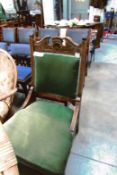 An Edwardian salon chair