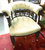 A Victorian tub chair