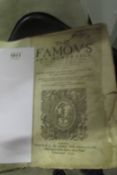 A 1640 volume of 'The Famous and Memorable works of Josephus'