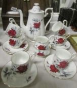 A Royal Albert 'Sweet Romance' 15 piece coffee set