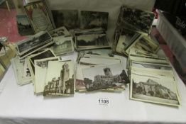 Approximately 300 old postcards including Nottinghamshire