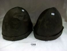 2 old 'Roundhead' helmets