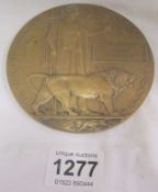 A WW1 Death Plaque for George Theobold