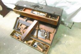 A tool chest with tools