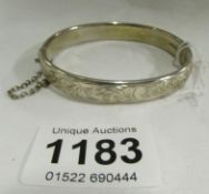 A silver bangle