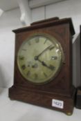 A Gustav Becker Westminster chime bracket clock, a/f