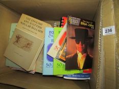 A box of music and song books