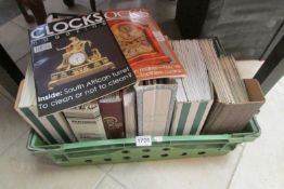 A large quantity of clock magazines