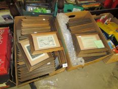 70 woodcut prints from 'Birds of the Seaside' all framed