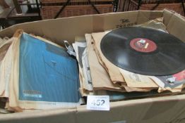 A large box of 78 rpm records