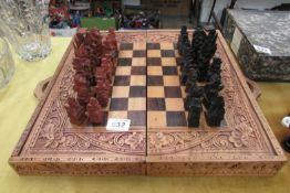 An Asian style chess set