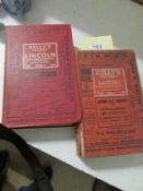 2 volumes Kelly's Directory of Lincoln, 1955 and 1965