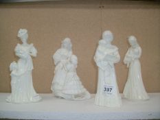 4 Royal Worcester figurines