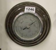 A 1930's Cornish serpentine barometer