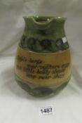 A Doulton stoneware 'Motto' jug