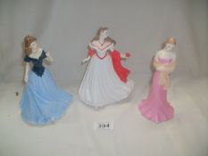 3 Royal Worcester figurines