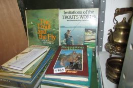 A quantity of books on fresh water angling etc
