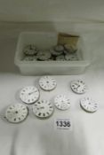 A quantity of pocket watch movements