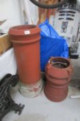 2 chimney pots