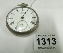 A  silver pocket watch