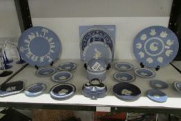 A mixed lot of Wedgwood Jasper ware