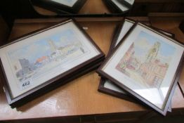 A set of 6 Lincolnshire prints