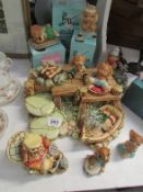 A Pendelfin harbour and 8 rabbits (some boxed)